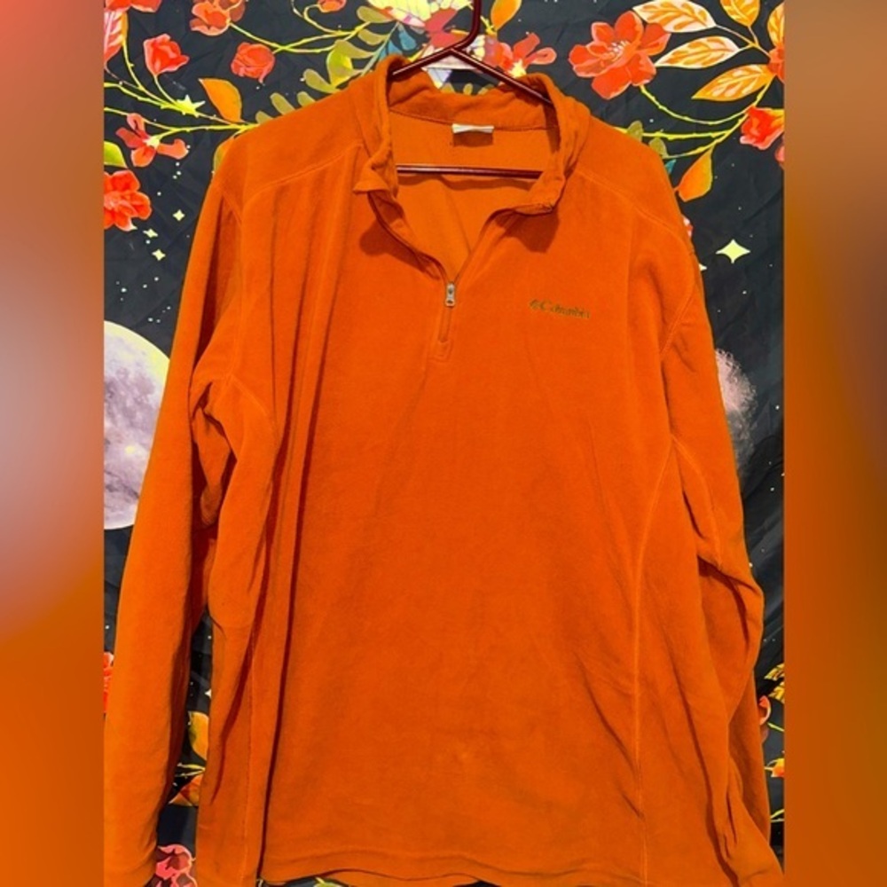 🚨2 for $20!🚨Men's 2X Columbia Brand Burnt Orange Quarter Zip Pullover